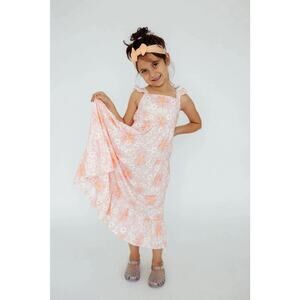 Mila & Rose Sweet & Sunny Ruffle Maxi Dress NWT size 4T